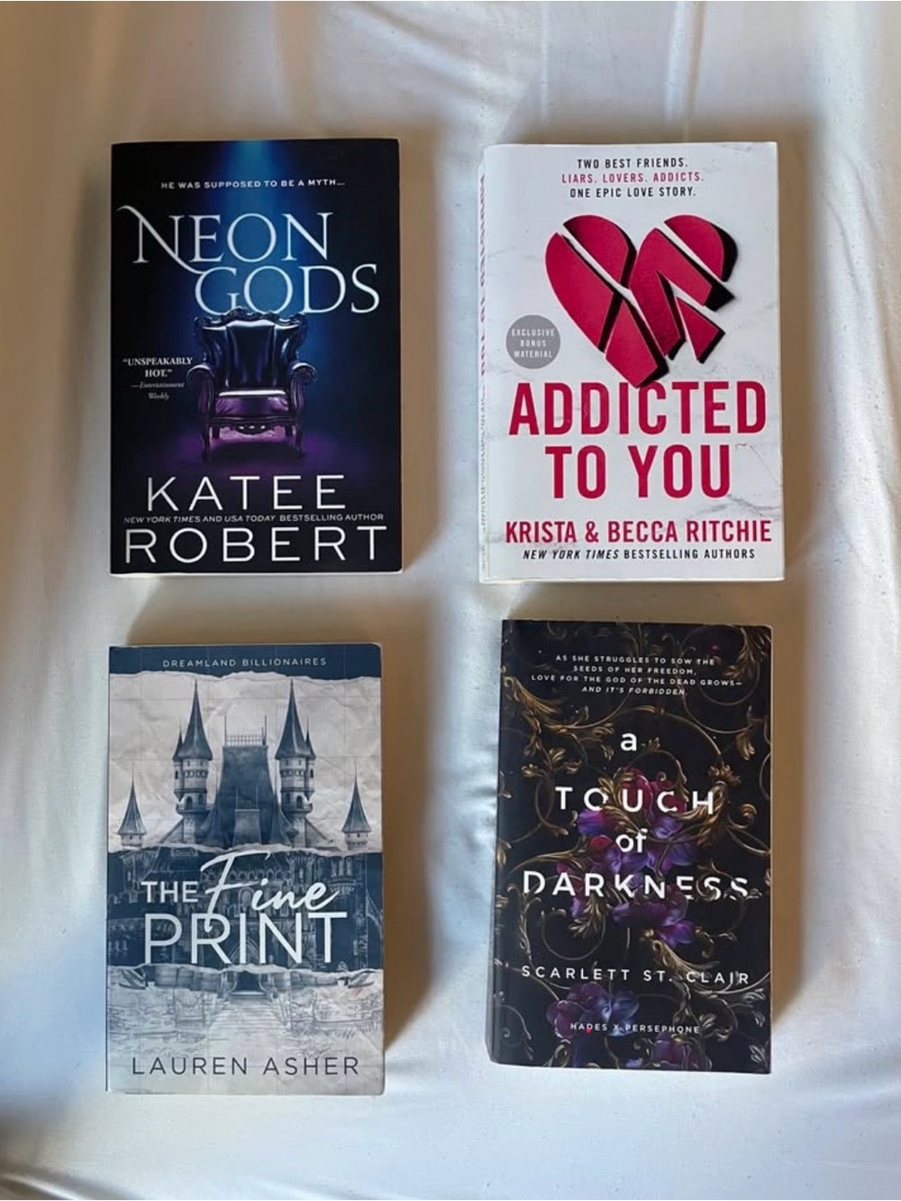 Neon Gods Book - Black/Purple Cover